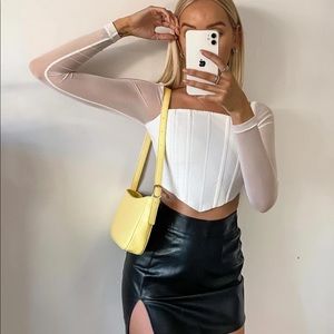 Princess Polly - BEVERLY LONG SLEEVE TOP WHITE